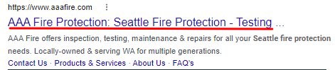 Fire Protection SEO Title