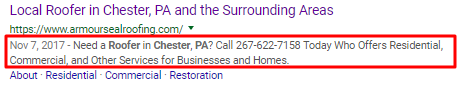 Meta Description for Roofing Company