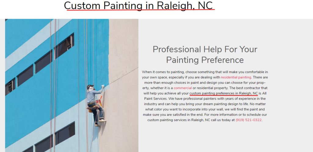 Painter On-Page SEO