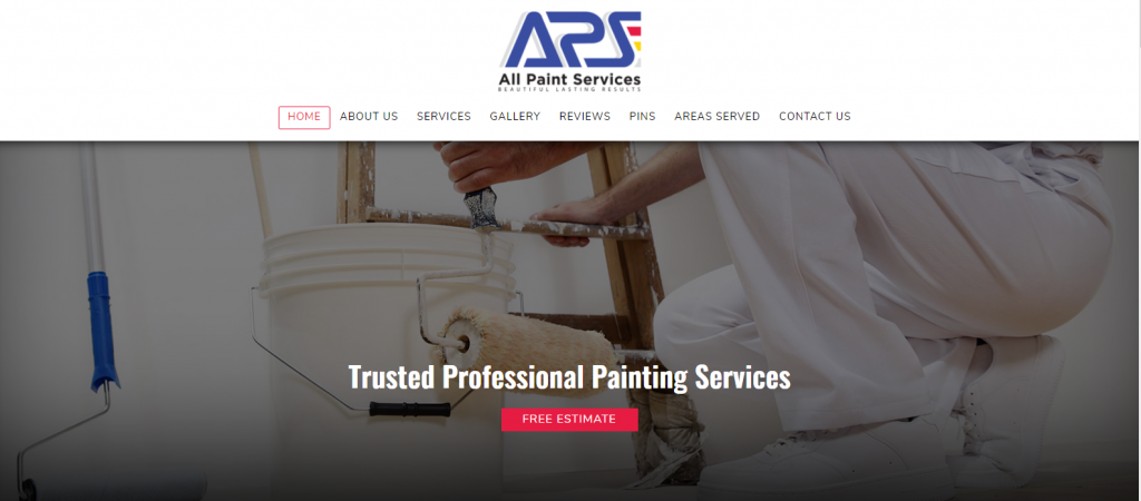 Painting Company Website Example