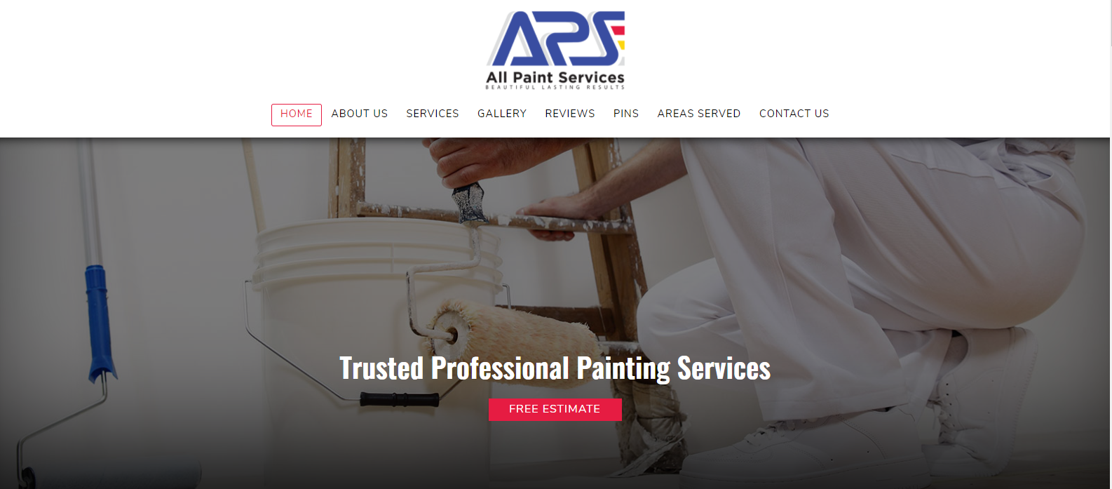 Painting Company Website Example
