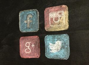 Social Media Logos on Blackboard Social Media Logos on Blackboard